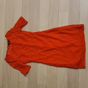 Red lacey dress